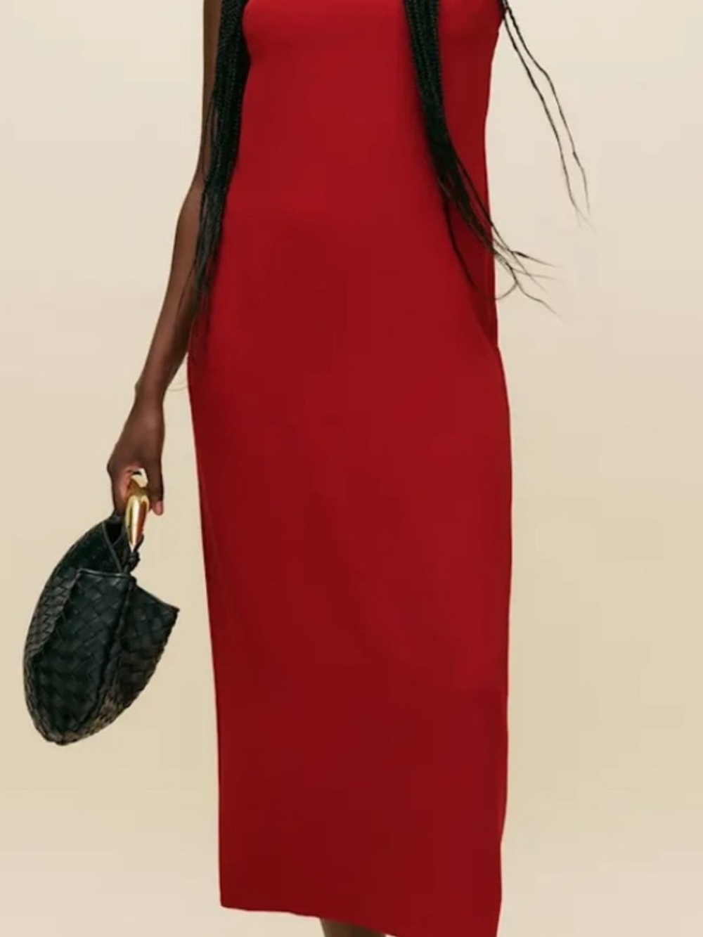 NWT Reformation Red Strapless Nino Dress 12
